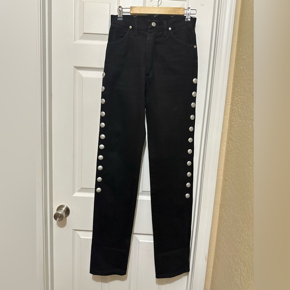 Vintage Wrangler Women’s Sz 7X36 Button Detailing USA Made - Picture 1 of 9